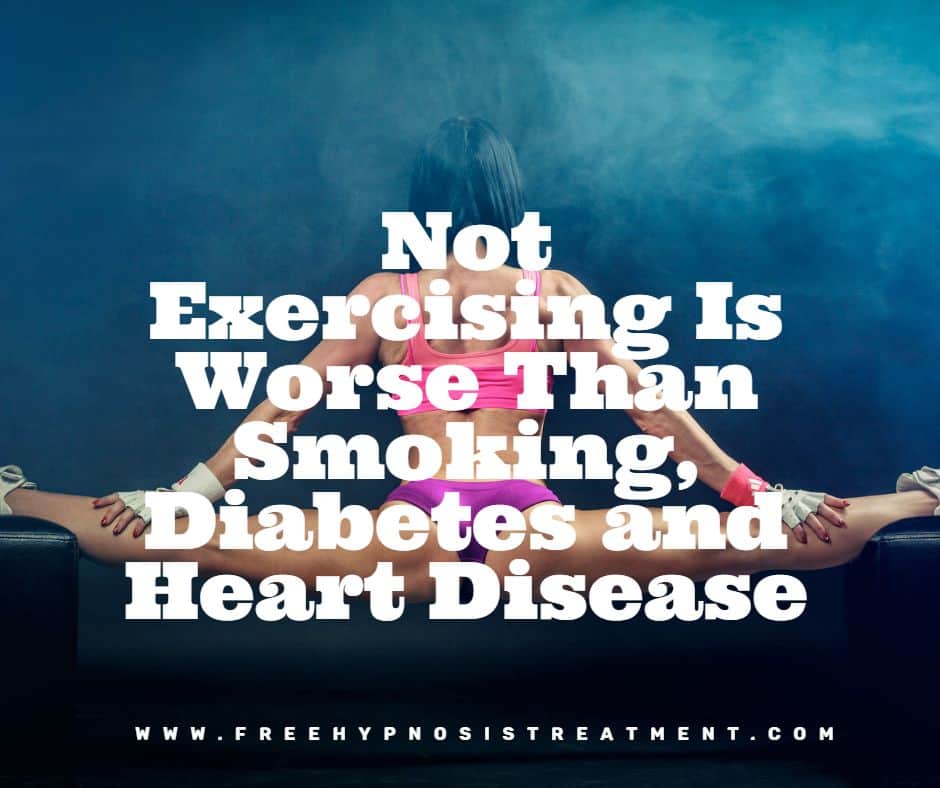 Not Exercising worse Than Diabetes